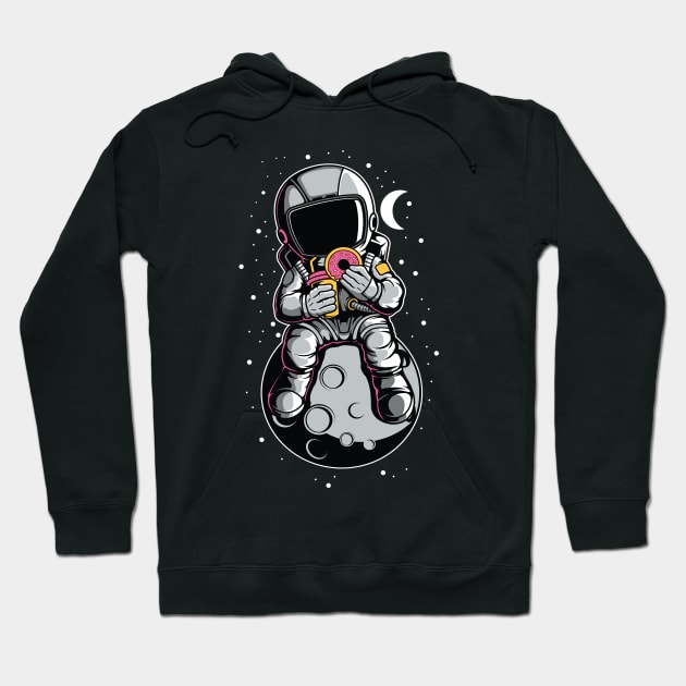 Astronaut Eating Donuts Hoodie by kim.id